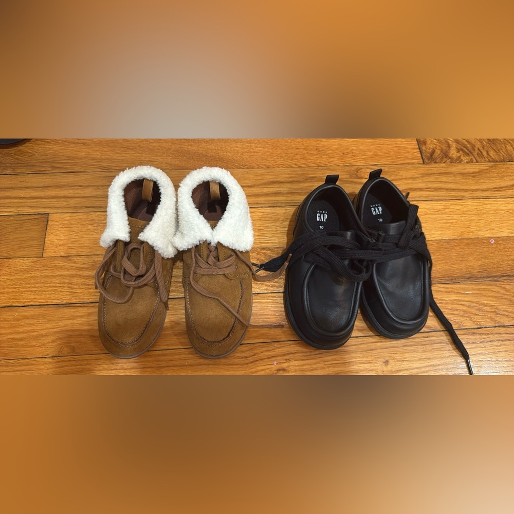 GAP Brown and Black Kids Shoes